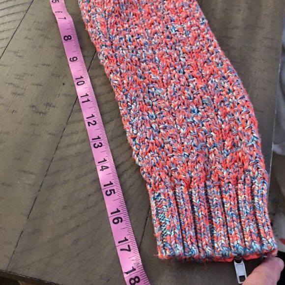 Eye catching Maison Scotch Multicolor Zip Sleeve Cotton Blend Sweater. - Picture 15 of 16